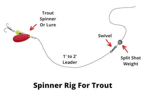 Spinner rig for trout