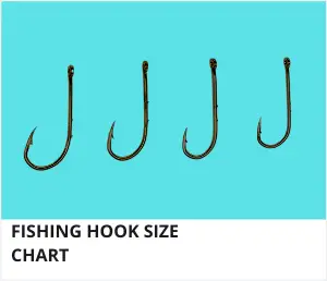 Fishing hook size chart