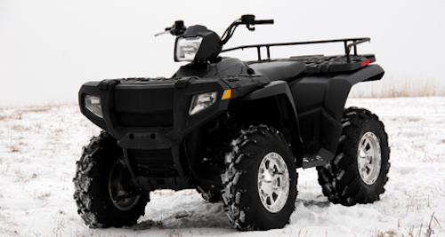 Photo of ATV in snow