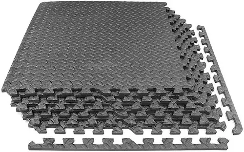 Photo of interlocking rubber mats