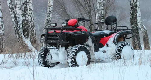 Photo of quad in snow