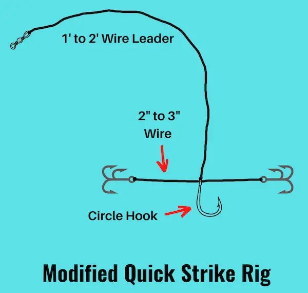 Image of modified quick strike rig with circle hook