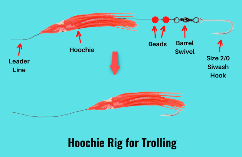 Image showing hoochie rig for trolling